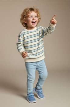 Кофта з круглим вирізом - різнобарвний