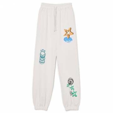 Cropp - Тренувальні джогери з принтом - light grey Cropp - Тренувальні джогери з принтом - light grey