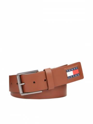 Tommy Jeans Чоловічий ремінь Tjm Flag Leather 4.0 AM0AM12340 Коричневий Tommy Jeans Чоловічий ремінь Tjm Flag Leather 4.0 AM0AM12340 Коричневий