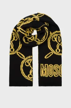 Женский шерстяной шарф с узором Разноцветный ONESIZE Moschino 30714 - M2565