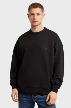 Мужской черный свитшот Chenille Черный M G-Star RAW D25134,D257
