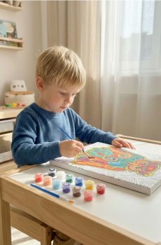 Набір для малювання за номерами - різнобарвний