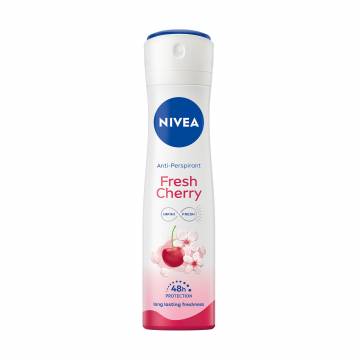 Антиперспирант-спрей NIVEA Fresh Cherry Свежая вишня, женский, 150 мл Антиперспирант-спрей NIVEA Fresh Cherry Свежая вишня, женский, 150 мл