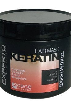Кератиновая маска Cece of Sweden Experto Keratin & Pro Vitamin B5 Hair Mask для сухих и поврежденных волос, 500 мл