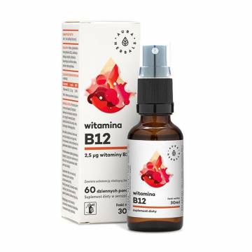 Витамин B12 Aura Herbals Vitamin B12 в спрее, 30 мл Витамин B12 Aura Herbals Vitamin B12 в спрее, 30 мл