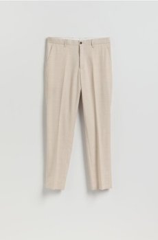 Reserved - Костюмні брюки вузького крою - бежевий - 853HO-80P