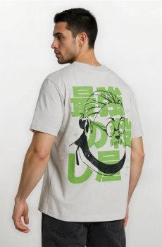 Бавовняна футболка з принтом Assassination Classroom - нюдовий