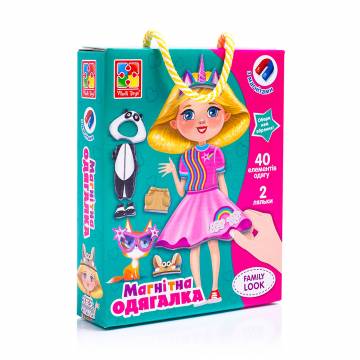 Магнитная игра-одевалка Vladi Toys Family Look 2 куклы, 40 элементов одежды, от 3 лет (VT3702-21) Магнитная игра-одевалка Vladi Toys Family Look 2 куклы, 40 элементов одежды, от 3 лет (VT3702-21)