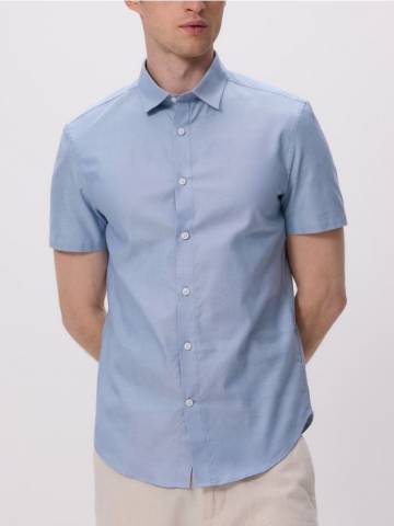 Reserved - Сорочка slim fit із високим вмістом бавовни - світло-блакитний - 178DV-50M Reserved - Сорочка slim fit із високим вмістом бавовни - світло-блакитний - 178DV-50M