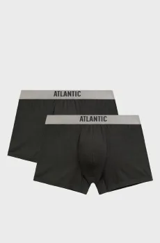 Мужские темно-зеленые боксеры (2 шт) Зеленый 3XL Atlantic 2MH-1203