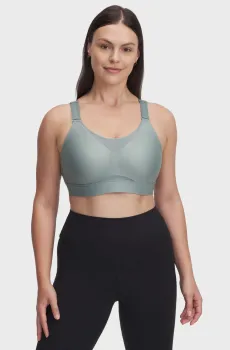 Женский мятный топ UA Infinity High 2.0 Bra Ментоловый XS (A-C) Under Armour 1384112-348