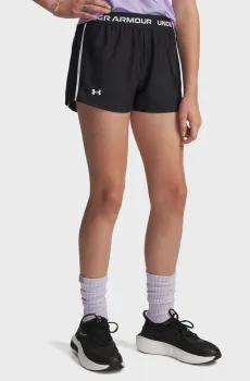 Детские черные шорты G Tech Play Up Short-BLK Черный 10 Under Armour 1390075-002