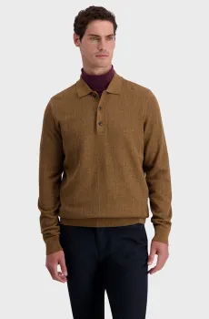 Мужское коричневое поло Коричневый S Pierre Cardin PC.-C5 52214.5166