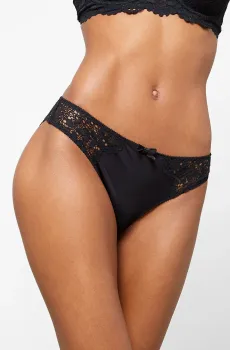 Женские черные трусики-хипстеры SUCCESS Черный L Etam 6505647