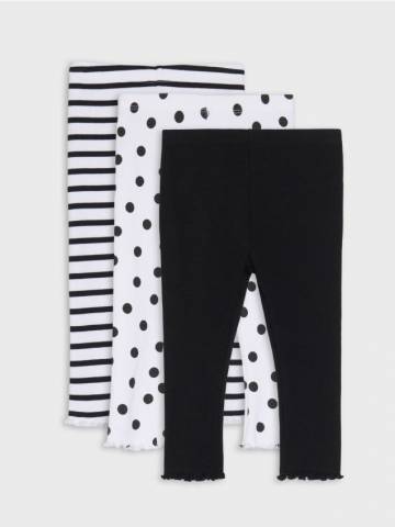 Легінси, 3 пари - білий