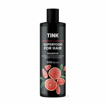 Шампунь Tink SuperFood For Hair Grapefruit & Green Tea Shampoo Грейпфрут и зеленый чай, для жирных волос, 500 мл Шампунь Tink SuperFood For Hair Grapefruit & Green Tea Shampoo Грейпфрут и зеленый чай, для жирных волос, 500 мл