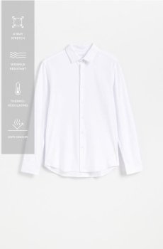 Reserved - Рубашка slim fit - білий - VM155-00X
