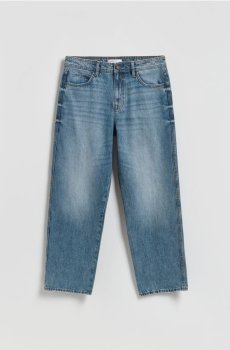 Reserved - Джинси baggy з вареним ефектом - синій - YV149-55J