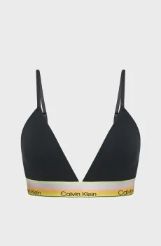 Женский черный бюстгальтер LIGHTLY LINED TRIANGLE Черный M Calvin Klein LV00QF8865