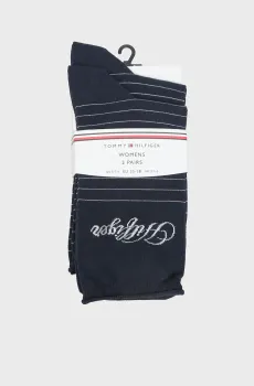 Женские темно-синие носки (2 пары) STRIPE Синий 39-42 Tommy Hilfiger 701236455