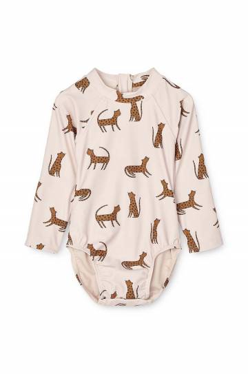 Детский цельный купальник Liewood цвет бежевый