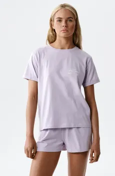 Женская сиреневая пижама (футболка, шорты) Сиреневый XXL Atlantic NLP-506