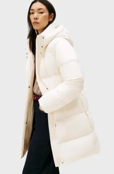 Женский белый пуховик MODERN Белый L Tommy Hilfiger WW0WW46535