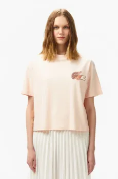 Женская розовая футболка Розовый 38 Lacoste TF0504HCZ