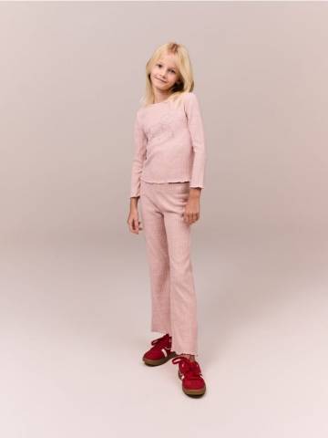 Reserved - GIRLS` TROUSERS - пильно-рожевий - 715EG-39X Reserved - GIRLS` TROUSERS - пильно-рожевий - 715EG-39X