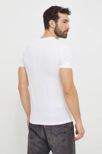 Хлопковая футболка Calvin Klein Jeans цвет белый с принтом Хлопковая футболка Calvin Klein Jeans цвет белый с принтом