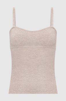 Бежевый меланжевый топ EPICA с шерстью