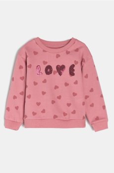 Кофта з круглим вирізом - пильно-рожевий