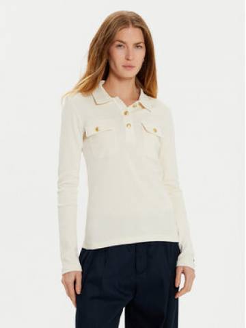 Tommy Hilfiger Поло WW0WW45308 Écru Slim Fit Tommy Hilfiger Поло WW0WW45308 Écru Slim Fit