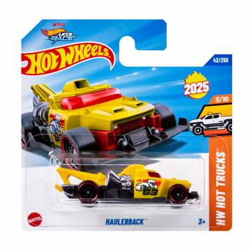 Базовый автомобиль Hot Wheels Haulerback, желто-красный, от 3 лет, 11*3.5*11 см (5785)