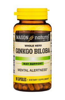 Гинкго Билоба Mason Natural Ginkgo Biloba, 90 гелевых капсул