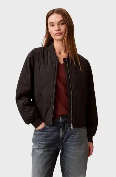 Женский черный бомбер LIGHTWEIGHT QUILTED BOMBER JACKE Черный XS Calvin Klein Jeans LV147E514G