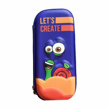 Пенал Bob Snail с 3D элементами, синий, 21*9 см Пенал Bob Snail с 3D элементами, синий, 21*9 см