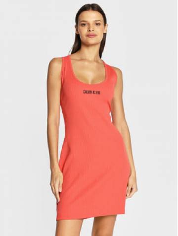Calvin Klein Swimwear Пляжна сукня KW0KW01915 Кораловий Slim Fit Calvin Klein Swimwear Пляжна сукня KW0KW01915 Кораловий Slim Fit