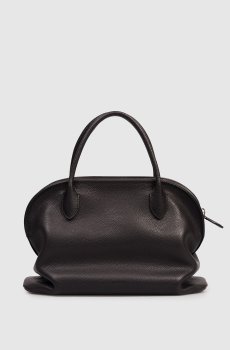 Черная кожаная сумка-тоут Agnes 12