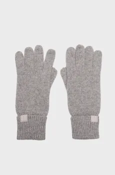 Женские серые кашемировые перчатки EMBLEM Серый ONESIZE Calvin Klein LV14F8065G