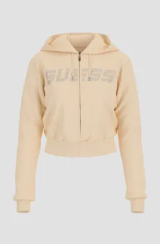 Женское бежевое худи Бежевый S Guess V5GQ10.KCRP0;A21G