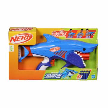 Игрушечный бластер Nerf Elite Junior Wild Sharkfire, 7*41*23 см, от 6 лет, 8 стрел (F8645) Игрушечный бластер Nerf Elite Junior Wild Sharkfire, 7*41*23 см, от 6 лет, 8 стрел (F8645)