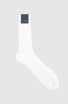 Белые носки с узором