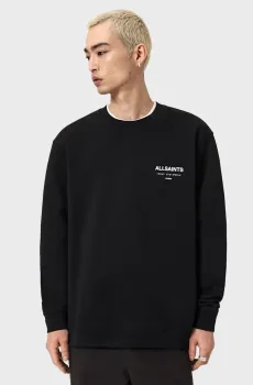 Мужской черный свитшот UNDERGROUND Черный XL AllSaints M033NB