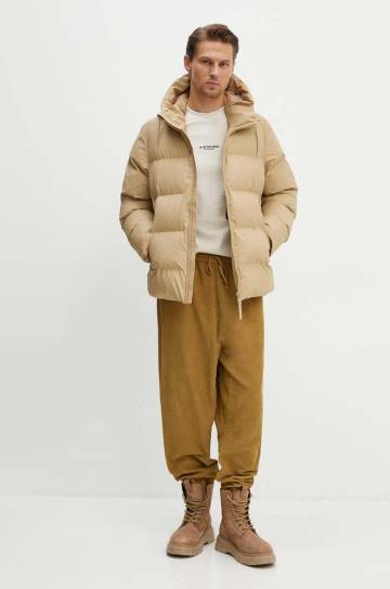 Хлопковый лонгслив G-Star Raw цвет бежевый однотонный D24706-D617 Хлопковый лонгслив G-Star Raw цвет бежевый однотонный D24706-D617
