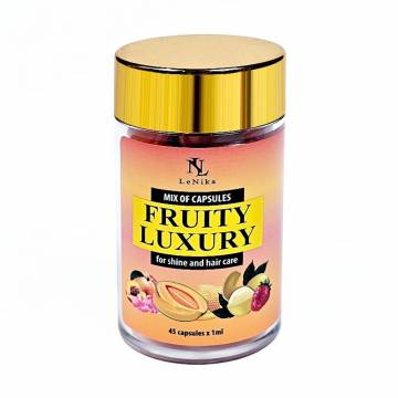 Микс из капсул для волос LeNika Fruity Luxury для блестящих и коричневых Care Mix Of Capsules Фруктовая роскошь, 45*1 мл Микс из капсул для волос LeNika Fruity Luxury для блестящих и коричневых Care Mix Of Capsules Фруктовая роскошь, 45*1 мл