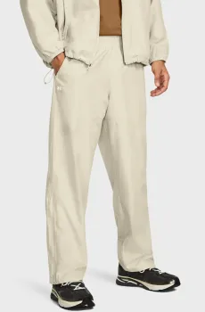 Мужские бежевые спортивные брюки UA Rush Woven Pants Бежевый L Under Armour 1382895-273