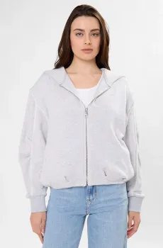 Женское светло-серое худи Серый M BOSS 50554266;061