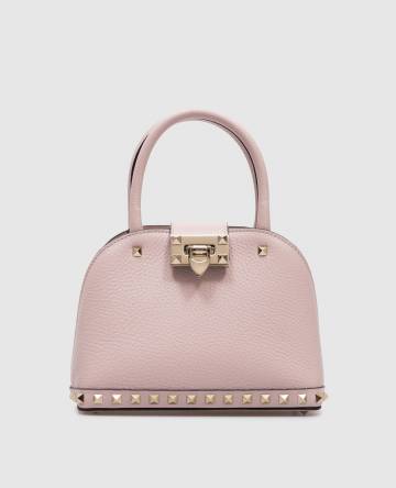 Розовая кожаная сумка ROCKSTUD Розовая кожаная сумка ROCKSTUD