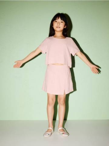 Reserved - GIRLS` SHORTS - пильно-рожевий - 397DA-39X Reserved - GIRLS` SHORTS - пильно-рожевий - 397DA-39X